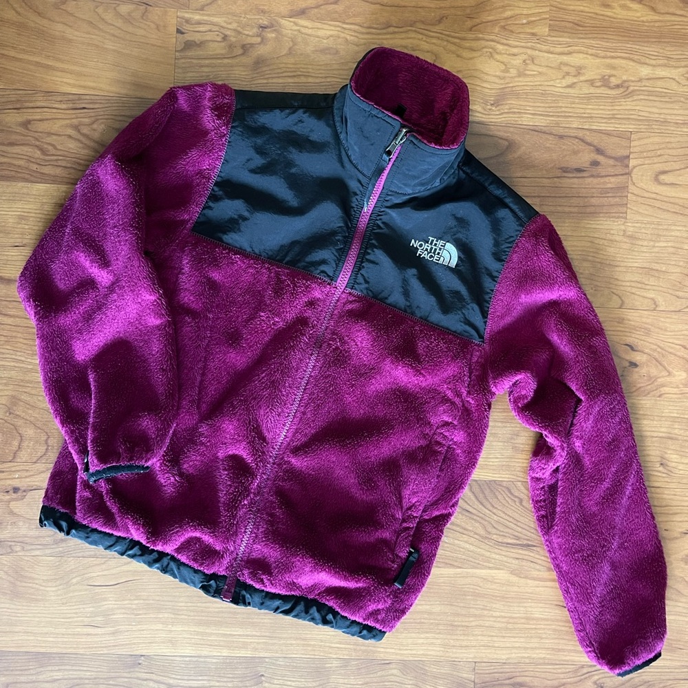 The north face magenta girls jacket size M